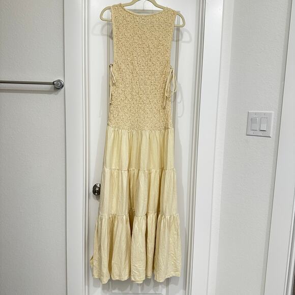 NWT Free People Sterling Maxi Dress in Summer Sand Size Medium - Picture 4 of 7